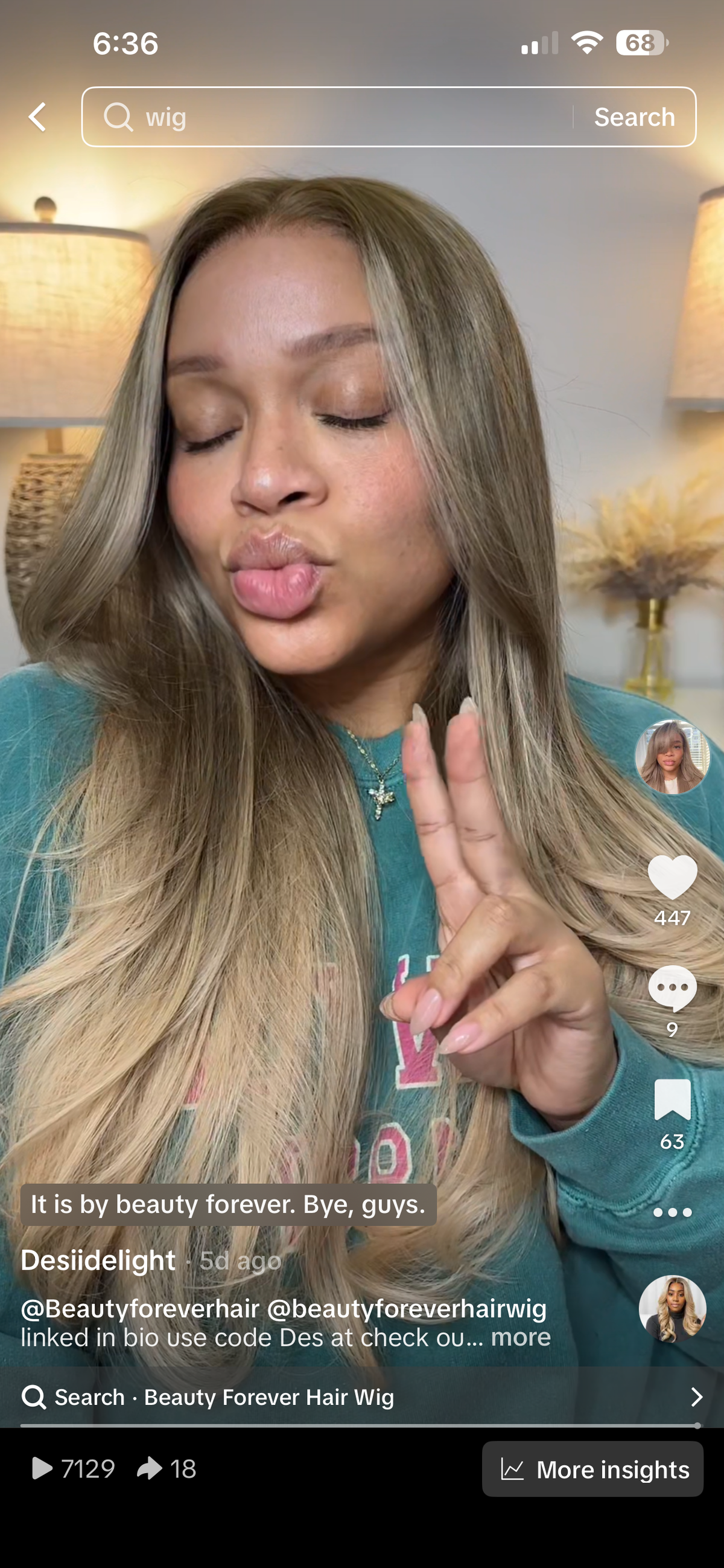 Beauty forever 22” 13x4 transparent lace frontal unit