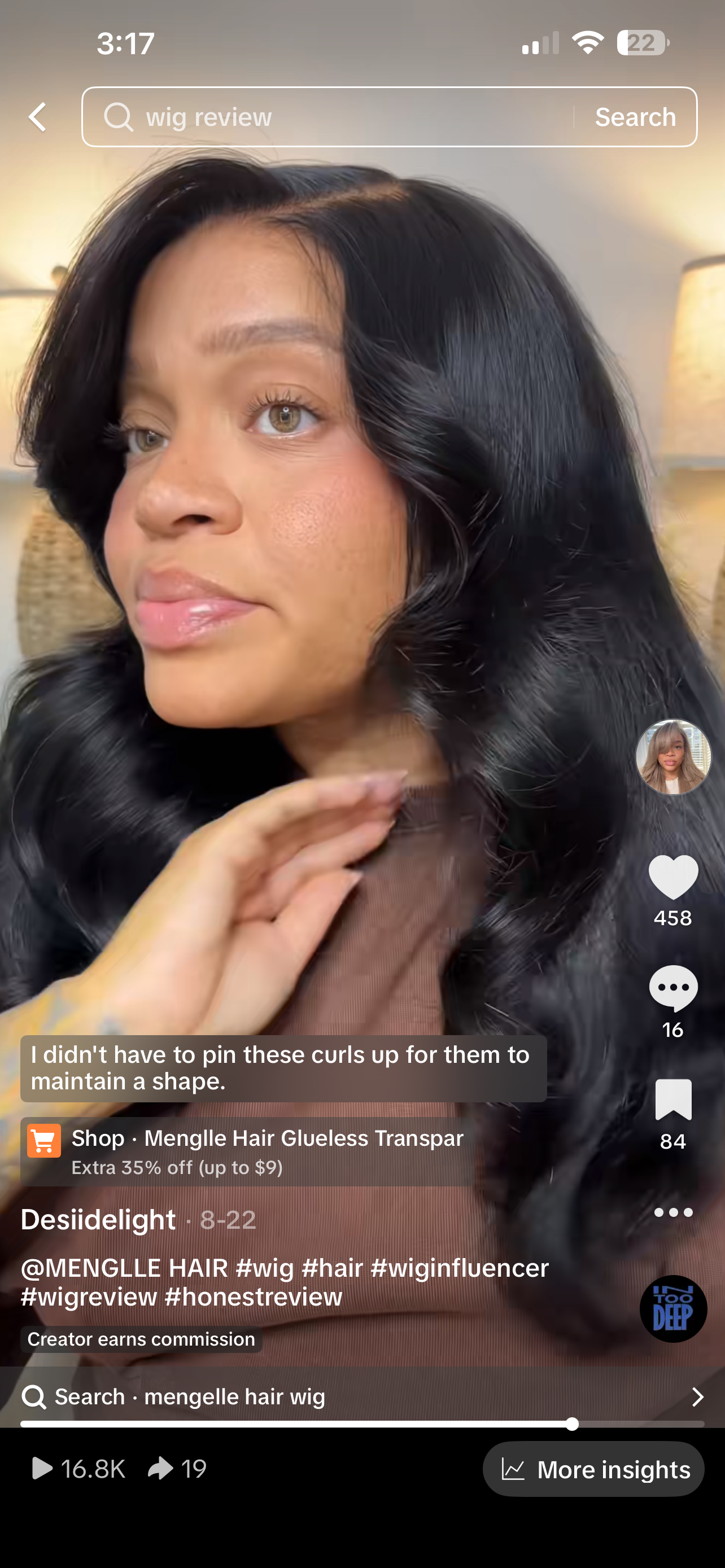 Mengelle transparent lace closure unit 20”