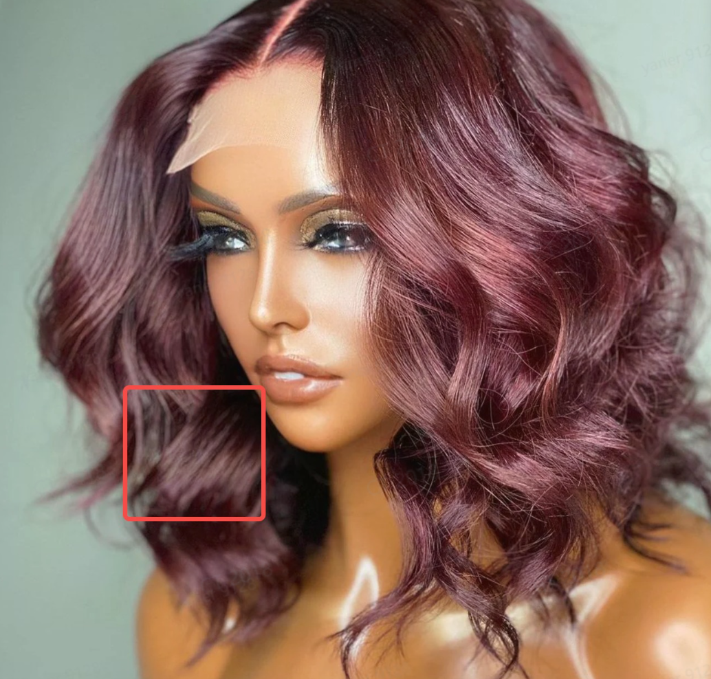 Luv me hair 10” wavy bob transparent closure unit (no washed)