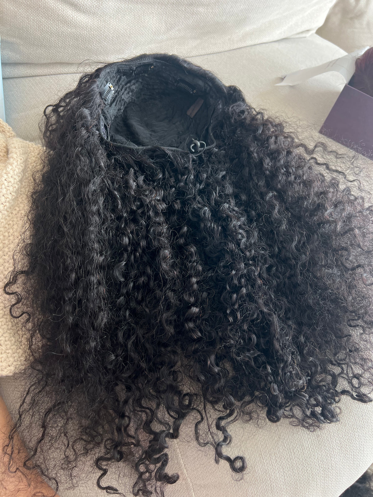 Shine kiss deep curly half wig