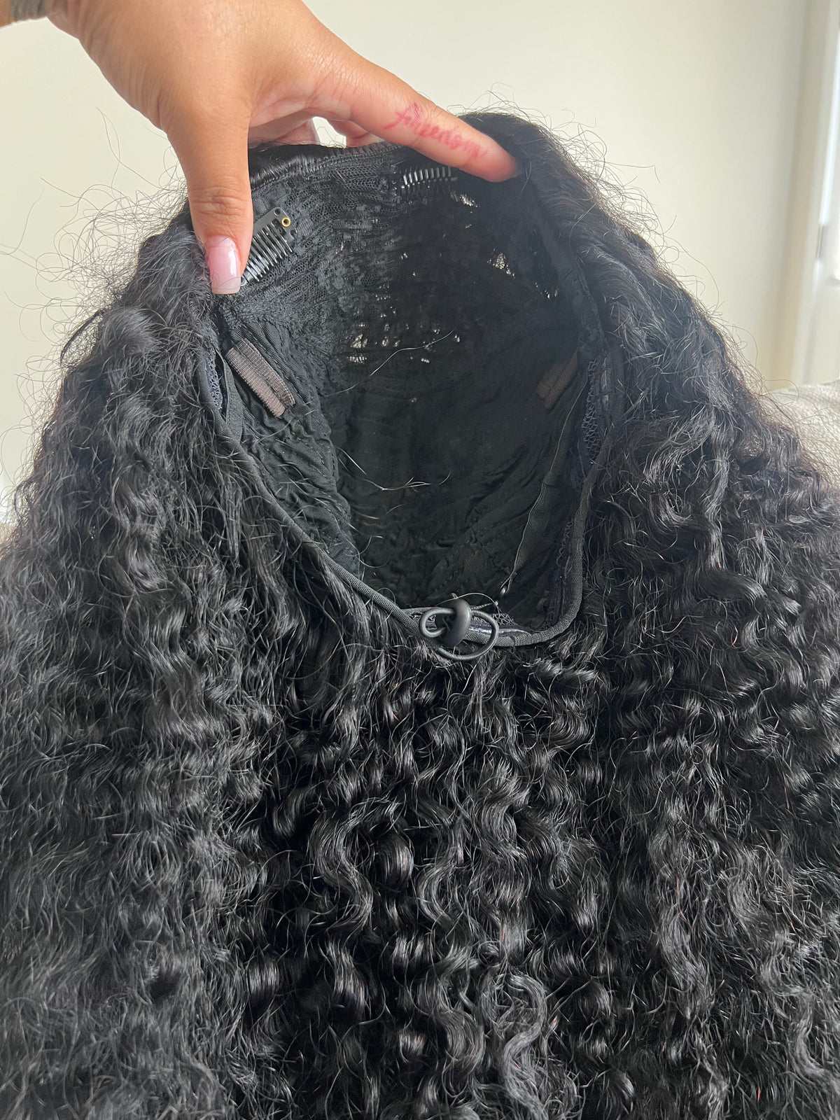 Shine kiss deep curly half wig