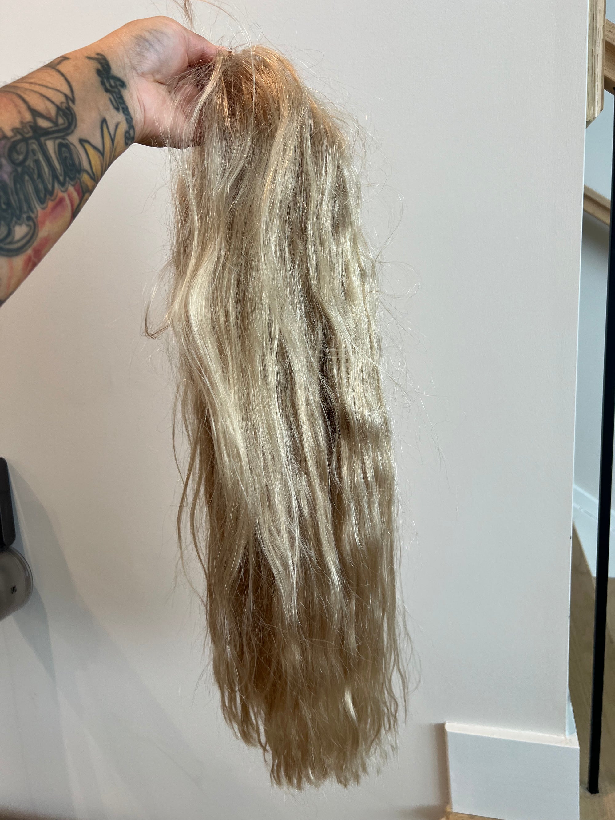 Toned 613 13x4 transparent lace frontal (blunt cut)