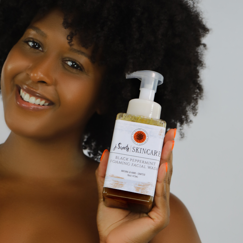Black Peppermint Foaming Facial Wash