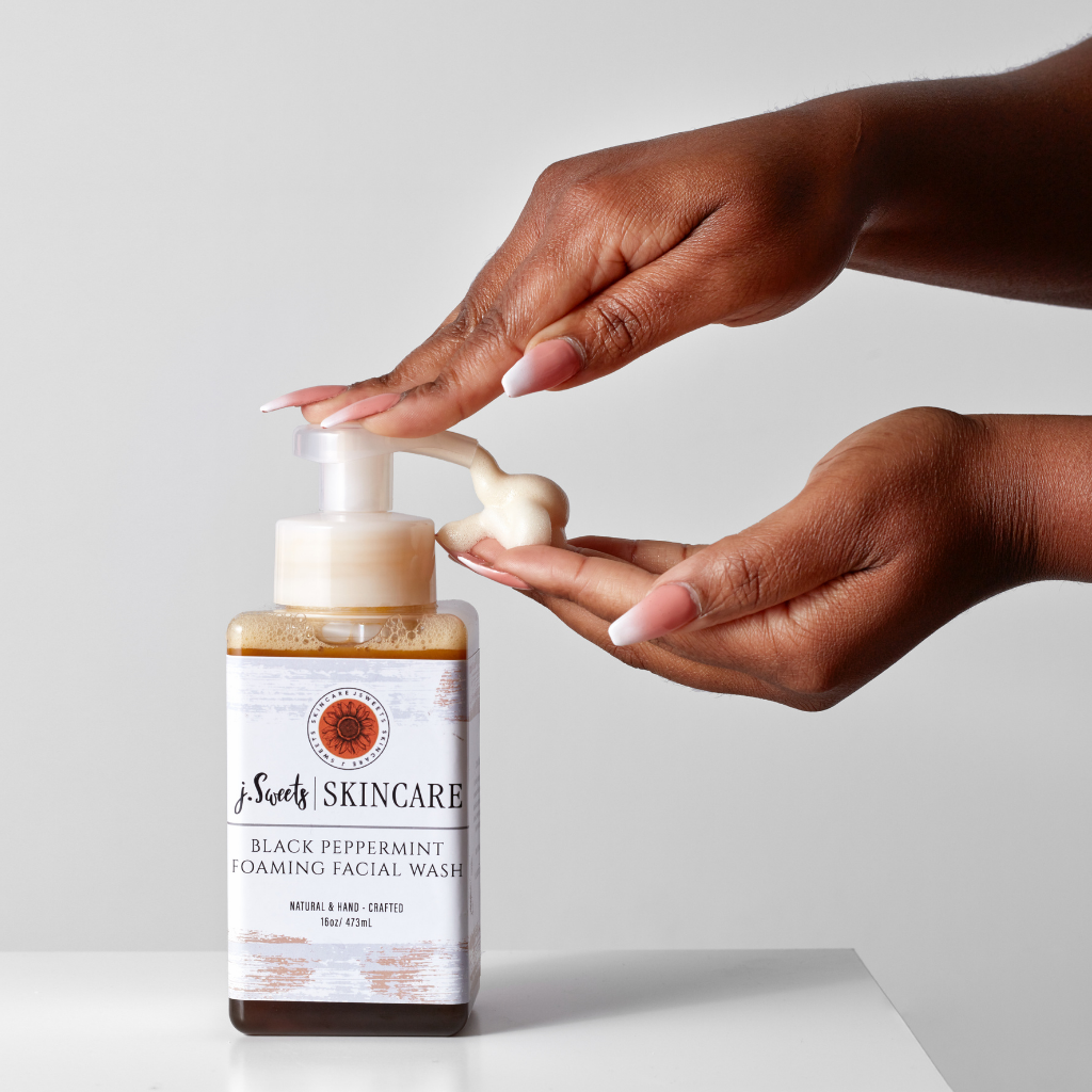 Black Peppermint Foaming Facial Wash